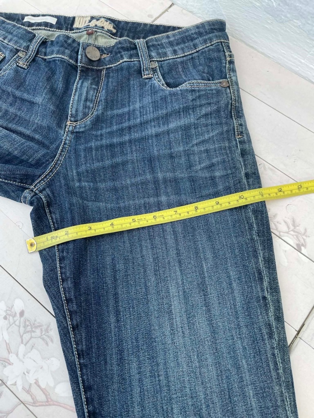 Farah Women's Dark Blue Flared Jeans - Picture 6 of 9